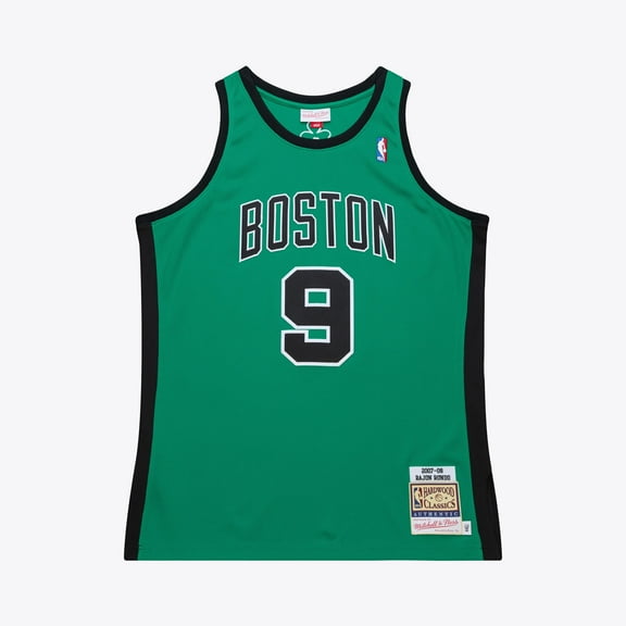 Men's Mitchell & Ness Rajon Rondo Kelly Green Boston Celtics 2007-08 Hardwood Classics Authentic Jersey