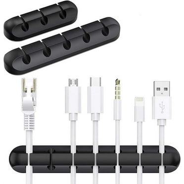 Cable Holder Clips, 3 Pack Silicone Cable Management Cord Organizer, Self Adhesive Cord Holders for Desktop USB Charging Mouse Cable Wire PC Office Home…
