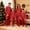 Red, variant on Christmas Family Pajamas Matching Sets Silk Christmas Pajamas Long Sleeve Pullover Holiday Nightwear Top and Pajamas Pants Personalized Christmas Pajamas