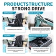 thumbnail image 4 of MachPro 1.2 Ton Mini Excavator with 3pcs Attachments Kubota Diesel Engine 479cc Crawler Trencher Digger Machine, 4 of 14