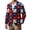 Deep Red, variant on Usa Flag Print Blazer for Men Independence Day 1776-2026 Slim Fit Suit Jackets Corduroy Trendy Coats Button Long Sleeve Clothing Deep Red L