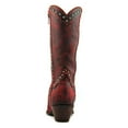thumbnail image 5 of Dan Post Western Boots Womens 11" Leather Studded Snip Red DP3636, 5 of 5