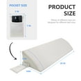 thumbnail image 7 of WOWMAX Bed Wedge Pillow for Headboard，Twin Size Wedge Pillow Headboard, Bed Gap Filler for Bed, Triangle Pillow Wedge, Mattress Gap Filler, Fill The Gap Between Your Headboard and Mattress, White, 7 of 7