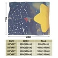 thumbnail image 4 of Fantasy Star Girl Blanket, Fluffy Soft Cozy Blanket Flannel Plush Microfiber Couch Throw, Bedding, 40"x30", 4 of 7