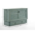 thumbnail image 3 of Poppy Cabinet Murphy Bed with Gel Memory Foam Mattress and USB Ports, Queen, 3 of 9