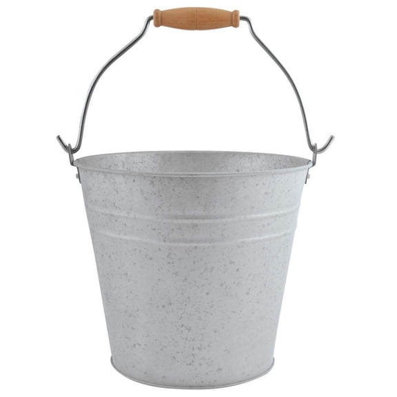 Esschert Design OZ47 Zinc Bucket with Handle, 5 L, Small, Silver