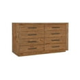thumbnail image 2 of Bowery Hill Contemporary Wood Eight Drawer Dresser in Brown Finish, 2 of 3