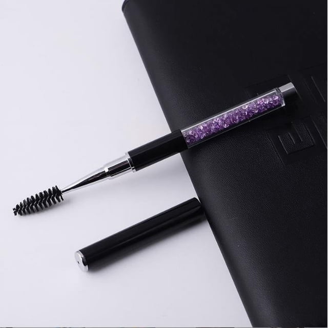 5 cepillos para pestañas con tapa, cepillo para cejas, cepillos para máscara de pestañas, aplicador de varitas, herramientas de maquillaje para viajes