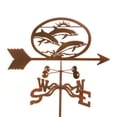 thumbnail image 1 of EZ Vane EZ1309-4S Dolphins Weathervane with Four Sided Mount, 1 of 1