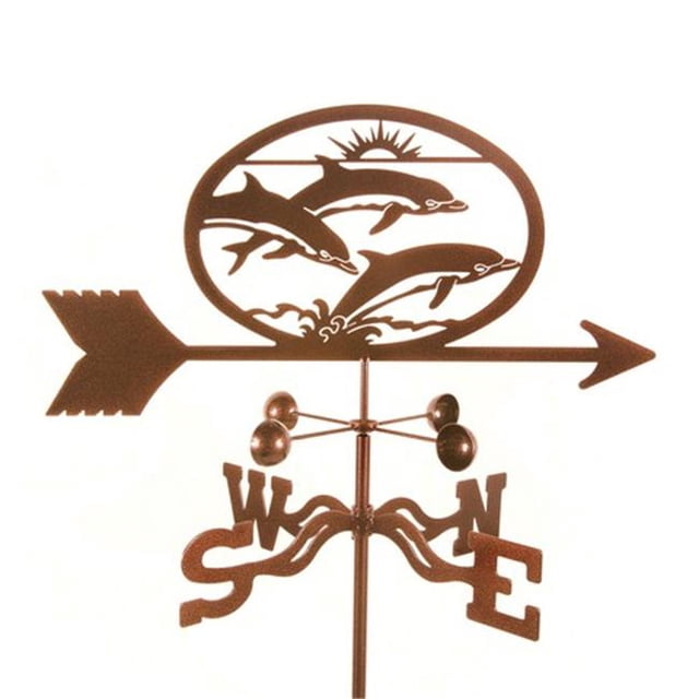 EZ Vane EZ1309-4S Dolphins Weathervane with Four Sided Mount