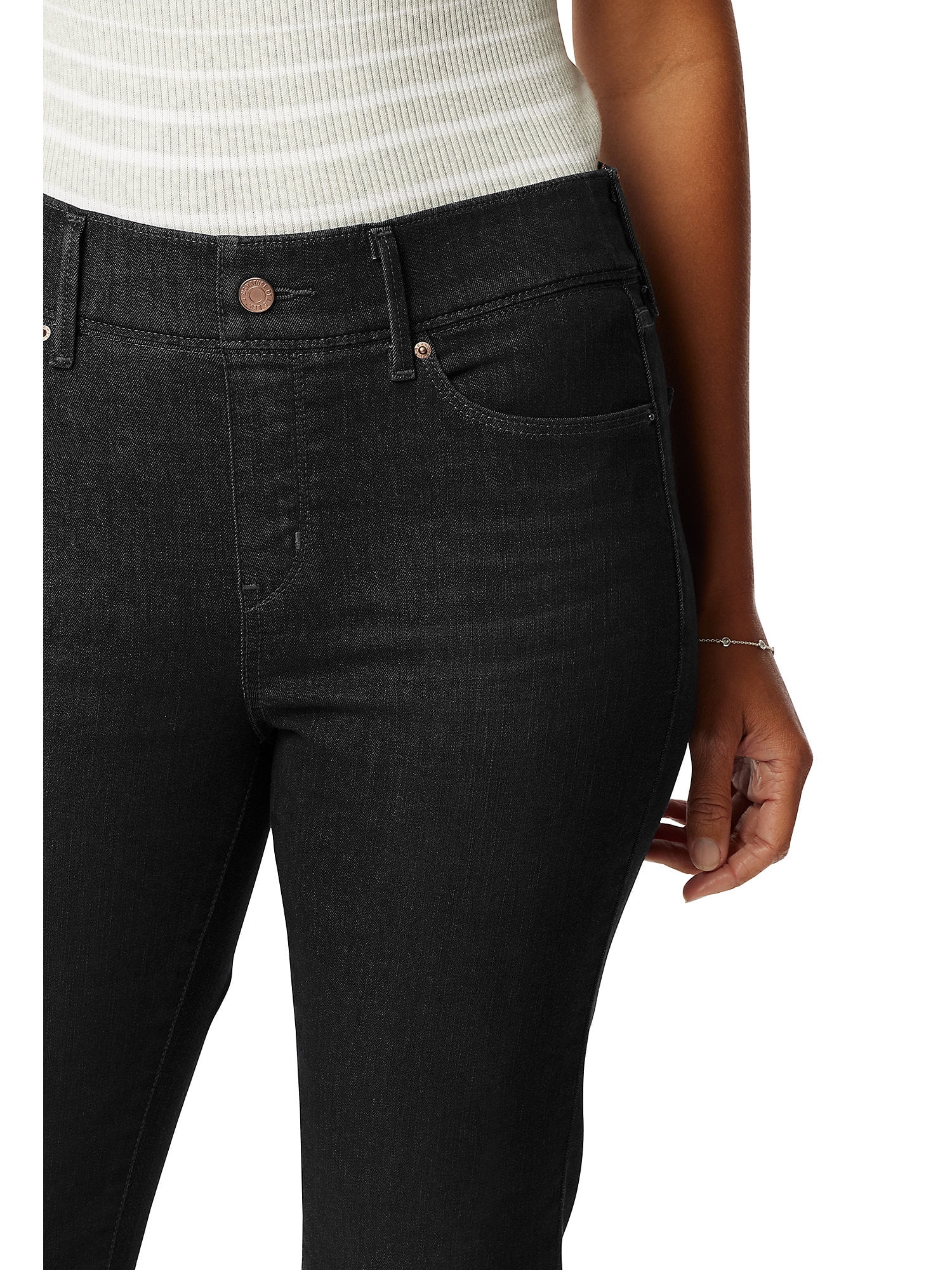 Levi Strauss Signature Women's and Women's Plus Shaping Perfect Pull On Straight Jeans, Sizes 2-20