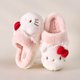 thumbnail image 1 of Ruunjoy, zapatos personalizados de dibujos animados de Sanrio, zapatillas de casa Kuromi, lindas zapatillas de felpa de Hello Kitty para mujer, 1 of 4