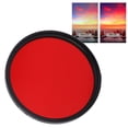 thumbnail image 4 of Red Lens Filter, Full Red Color Optical Glass Threaded Camera Lens Filter Durable Aluminum Alloy Frame Easy Installation for Camera Lens, 4 of 7
