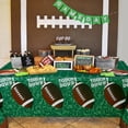 thumbnail image 3 of Football Reactangle Tablecloth 60 x 120 Inches - Fabric Green Superbowl Table Cloth for Indoor Dining Outdoor Camping Party, 3 of 6
