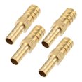 thumbnail image 1 of 4 piezas 12 mm - 8 mm de forma recta espiga para manguera tubo de púas recto accesorio de tubería conector de manguera de latón, 1 of 1