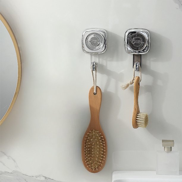 Xihbxyly Ofertas Del Día Ofertas Relámpago Gancho de Ventosa Giratorio Galvanizado, Potente Gancho Adhesivo Al Vacío, Sin Dejar Rastro, para Uso Doméstico, con Ondulación de Agua, Gancho Multifuncion