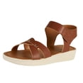 thumbnail image 1 of Sandalia Para Mujer CASTALIA 024-012 Tan Velcro Ajustable, 1 of 3