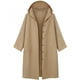 thumbnail image 2 of Chaqueta Anorak de manga larga para mujer, abrigo holgado con capucha y largo medio, cortavientos para mujer, 2 of 5