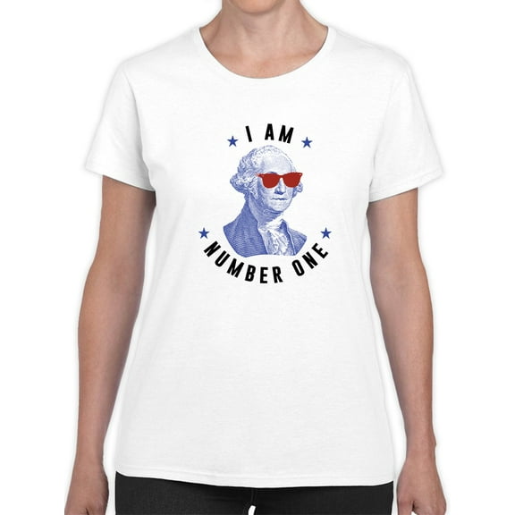 I Am Number One Washington Graphic Women White T-Shirt, Female XX-Large