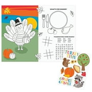 Way to Celebrate Thanksgiving Kids Activity Placemats 16 ct, 10" x 13"