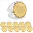 thumbnail image 3 of 30 Piezas de Monedas de Latón en para Grabado , Monedas en para Grabado de Metal de 40 mm con Caja de Protección de Acrílico, 3 of 5