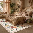 thumbnail image 4 of BERTHMEER Large 8'x10' Area Rugs for Living Room Bedroom Office Rugs Vintage Beige Floral Carpets Machine Washable Farmhouse Dining Room Oriental Flower Non Slip Rugs, Multicolor, 4 of 7