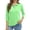 Green, variant on Women's Polo Shirts 3/4 Sleeve 5-Button Solid Color Shirts, Casual Business Collared Shirts Basic Tops, Spring & Summer Polo Collared T Shirts Breathable Trendy Tunic Tops Army Green L