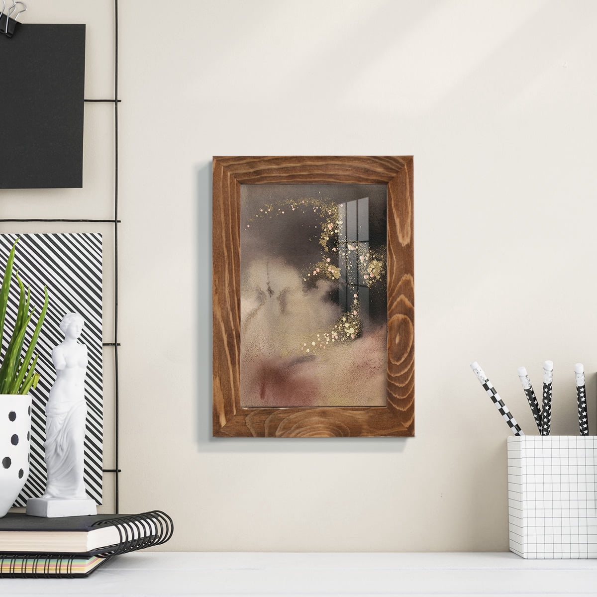 UA UK Mountain Seasons II - Framed Print w/glass - Walnut