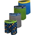 thumbnail image 1 of Joe Boxer Boxeurs pour Hommes Joe Boxeur Vert et Bleu en Coton Lot de 4 Boxeurs (Petit), 1 of 1