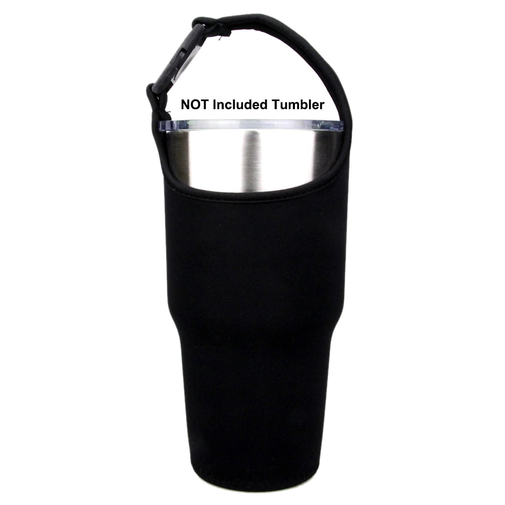 Beautyflier Neoprene Tumbler Carrier Holder Pouch for Stainless Steel Insulate Tumblers with Detachable Carrying Handle Light Blue, Fits for 30 OZ