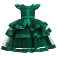 thumbnail image 3 of 18M- Girl green ruffle dress for wedding, pageant, graduation, birthday ages 18 month old., 3 of 4