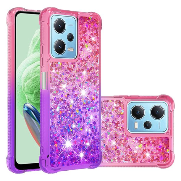 Funda para Xiaomi Redmi Note 12 4G Transparente con Brillos Carcasa Protectora Antigolpes con Glitter Brillante