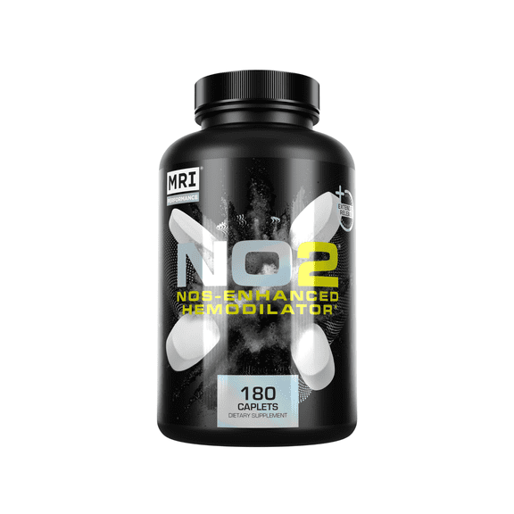 MRI Performance NO2 Nitric Oxide Formula, Stim-Free Pre-Workout for Pump and Muscle Support, 180 Tablets