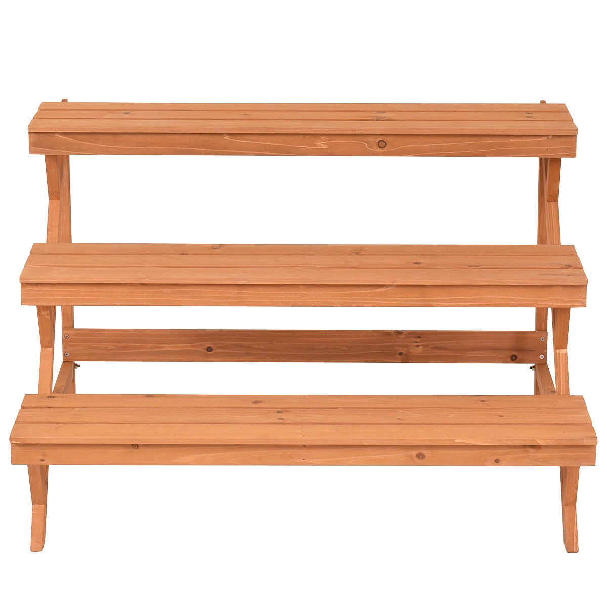 Costway 3 Tier Wood Plant Stand Flower Pot Holder Shelf Display Rack Costway 3 Tier Wood Plant Stand Flower Pot Holder Shelf Display Rack Step Ladder