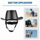 thumbnail image 4 of Casco de seguridad de vaquero con orificio de ventilación, casco duro de ala completa de HDPE para construcción al aire libre, gorra de trabajo de rescate ferroviario A, 4 of 8
