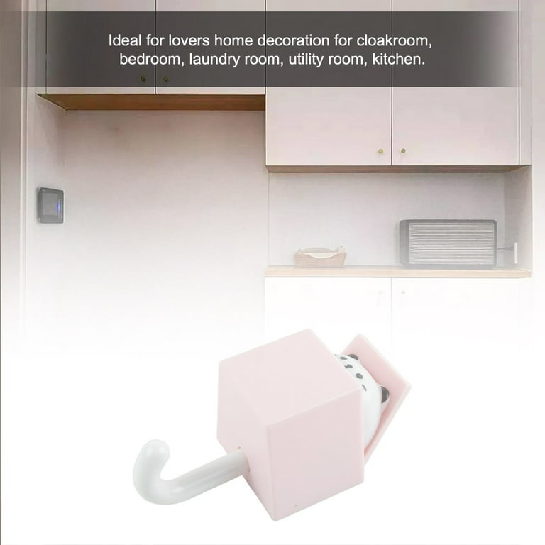 BAMILL Cartoon Cat Hook, Self Adhesive Bedroom Door Coat Rack Bathroom  Accessories 