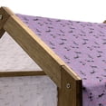thumbnail image 4 of Purple Pet House, Unlucky Black Cat with Heart Filled Backdrop Valentines Day Animal Fun, Outdoor & Indoor Portable Dog Kennel with Pillow and Cover, 5 Sizes, Lavender Pink Black, by Ambesonne, 4 of 4