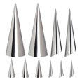 thumbnail image 1 of GOOHOCHY 10Pcs Metal Pastry Molds For Home Baking Non Stick Stainless Steel Silver Finish, 1 of 8