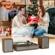 thumbnail image 5 of Tocadiscos TANLANIN Vintage Bluetooth con transmisión por correa, color roble tostado, 5 of 9