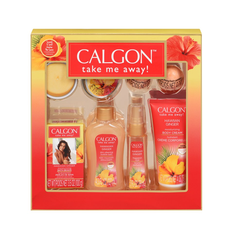 Calgon Hawaiian Ginger Body Gift Set, 7pcs