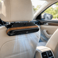 thumbnail image 2 of USB Car Fan for Backseat, 3 Speed Headrest Fan with Wood Grain Rear Seat Air Circulator and Type-C Cord, black, 2 of 6