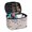 Purple Wildflower, variant on Chririnla Waterproof Cosmetic Bag for Daily Use Travel, Snowflake Music Black Polyester Portable Makep Pouch for Women