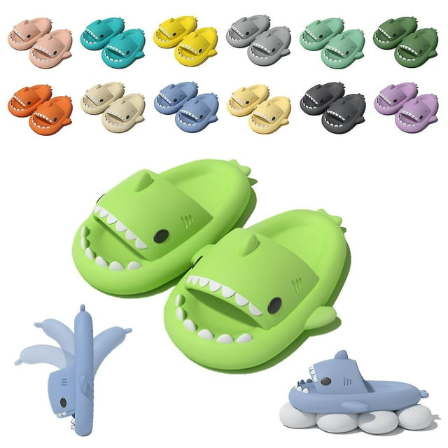LLC Pantoufles Nuage Requin - Sandales Unisexes Mignonnes pour Couples