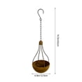 thumbnail image 3 of Deeceymbur Vintage Iron Hanging Planter Weather Resistant Flower Pot for Wall Garden Cafe Decor, 3 of 8