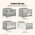 thumbnail image 6 of Dream On Me Odelle 5-in-1 Convertible Crib, Converts from Baby Crib to Toddler Bed, Day Bed, Kids Bed and Full Size Bed, Three Adjustable Mattress Height Positions, in Sea Grass, 6 of 7