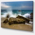 thumbnail image 2 of Waves Crashing Rocks at Woods Cove, 2 of 3