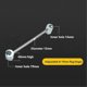 thumbnail image 4 of Hinges Doorway Adjusting Wrench,door Hinge Repair Tool,14-25 Mm Door Hinge Adjustment Toolhand Tools Adjustable Wrench, 4 of 5