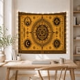thumbnail image 5 of Moon Stars Square with Circular Mandala Textured Distressed, Mystical Fantasy for Space Lovers, Galaxy Room Decor, Mother'S Day Gift, Tapestry Wall Hanging for Bedroom and Dorm, 5 of 7