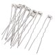 thumbnail image 1 of 10 Piezas de Horquillas para El Cabello en Forma de U, Horquillas para El Cabello con Ondas, Herramientas de Peinado para Mujeres Y Niñas - Plata, 7.5x1.2cm Sunnimix Horquillas en forma de U, 1 of 8