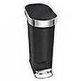 thumbnail image 3 of Simplehuman - Poubelle - Couvercle Rabattable - 10.6 gal - Pédale - Plastique - Noir, 3 of 4